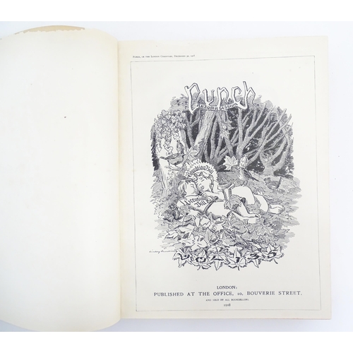 942 - Books: Two Punch annuals comprising 1889 with 1890 Almanack, and Punch July-December 1908 (2)