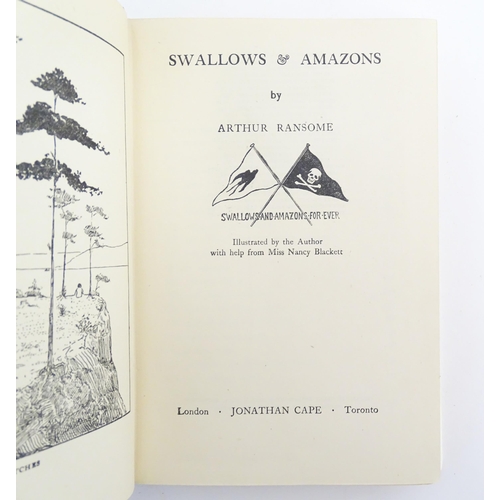 944 - Books: A large quantity of novels by Arthur Ransome to include Swallows and Amazons, 1947; The Picts... 