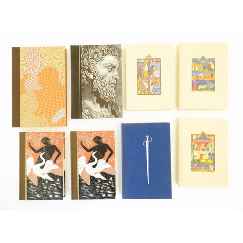 947 - Books: a quantity of Folio Society books comprising Meditations by Marcus Aurelius 2002, Satyrica by... 