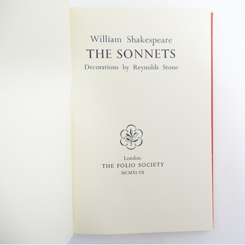 948 - Books: A quantity of Folio Society books, comprising: The Sonnets of Michelangelo, translated by Eli... 