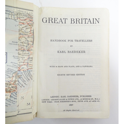 949 - Books: a quantity of early to mid 20thC Baedeker's travel guides, including London and it's Environs... 