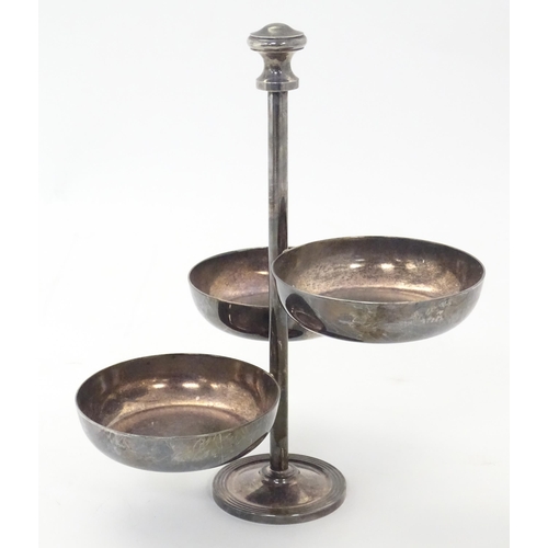 524 - A quantity of assorted silver plated and other metal wares to include candlestick, card tray, cups, ... 