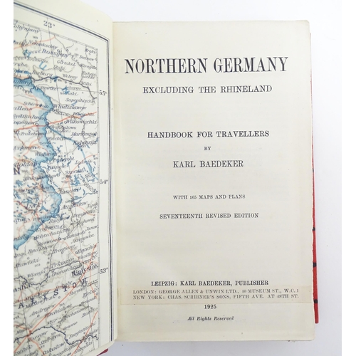 949 - Books: a quantity of early to mid 20thC Baedeker's travel guides, including London and it's Environs... 