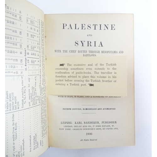 949 - Books: a quantity of early to mid 20thC Baedeker's travel guides, including London and it's Environs... 