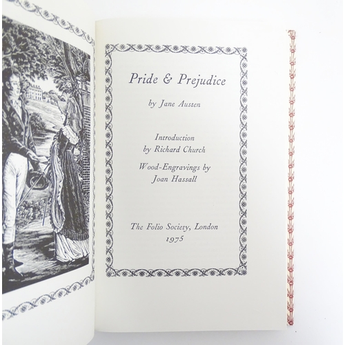 950 - Books: A quantity of Folio Society books comprising: Jane Austen: Mansfield Park, Pride and Prejudic... 