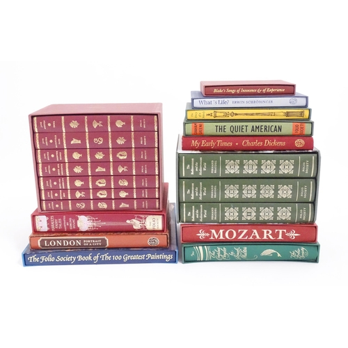 952 - Books: A quantity of assorted Folio Society books to include The 100 Greatest Paintings ed. Martin B... 