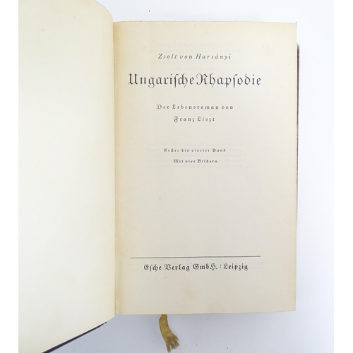 953 - Books: A quantity of titles in German to include Goethe by Dr. Albert Bielschowsky 1904 (two volumes... 