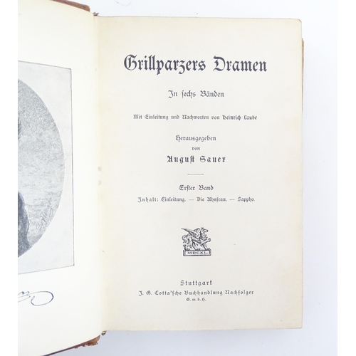 953 - Books: A quantity of titles in German to include Goethe by Dr. Albert Bielschowsky 1904 (two volumes... 