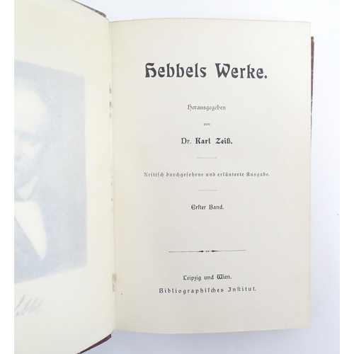 953 - Books: A quantity of titles in German to include Goethe by Dr. Albert Bielschowsky 1904 (two volumes... 