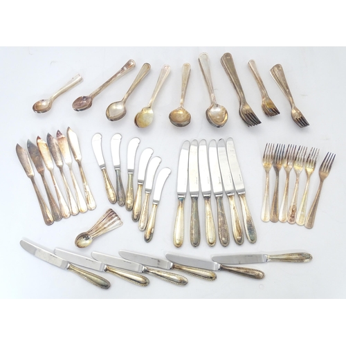 525 - Six place HEPP EXCLUSIV 18/10 stainless steel cutlery / flatware, comprising table knives, forks and... 