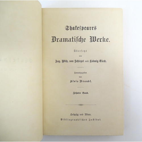 956 - Books: a quantity of titles in German, comprising Henrik Ibsen's Sämtliche Werke in Deutscher Sprach... 