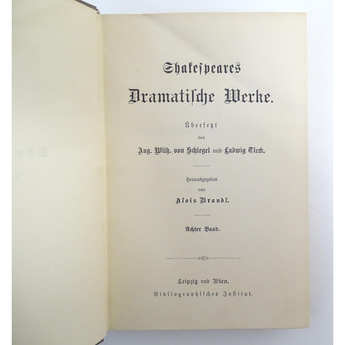 956 - Books: a quantity of titles in German, comprising Henrik Ibsen's Sämtliche Werke in Deutscher Sprach... 