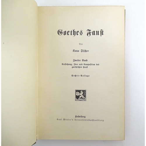 956 - Books: a quantity of titles in German, comprising Henrik Ibsen's Sämtliche Werke in Deutscher Sprach... 