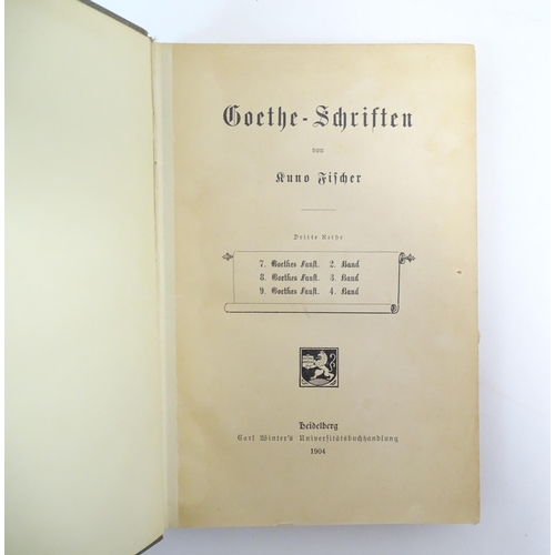 956 - Books: a quantity of titles in German, comprising Henrik Ibsen's Sämtliche Werke in Deutscher Sprach... 