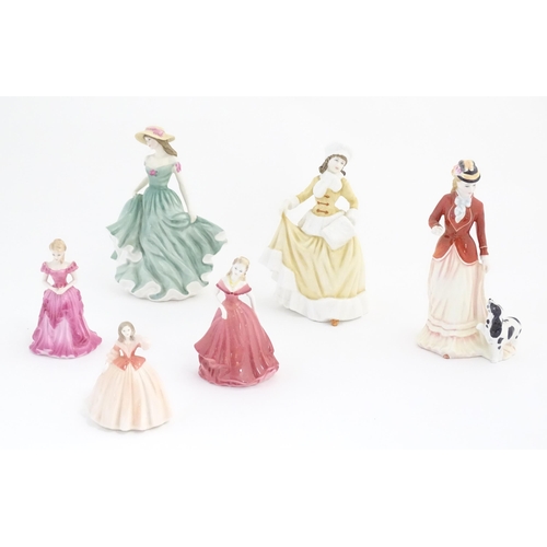 99A - Three Royal Doulton ladies comprising Sarah model no. HN3384, Natasha model no. HN4154, and Best Wis... 