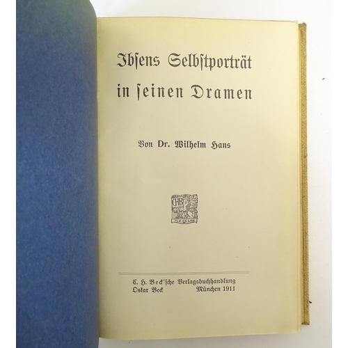 957 - Books: A quantity of titles in German to include Die Welt Als Wille und Vorstellung by Schopenhauer ... 