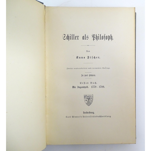 957 - Books: A quantity of titles in German to include Die Welt Als Wille und Vorstellung by Schopenhauer ... 