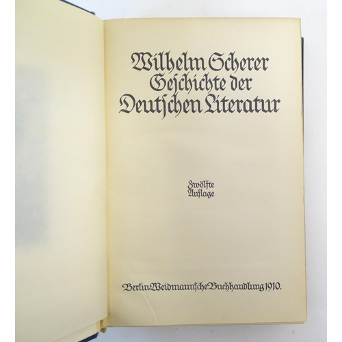 957 - Books: A quantity of titles in German to include Die Welt Als Wille und Vorstellung by Schopenhauer ... 