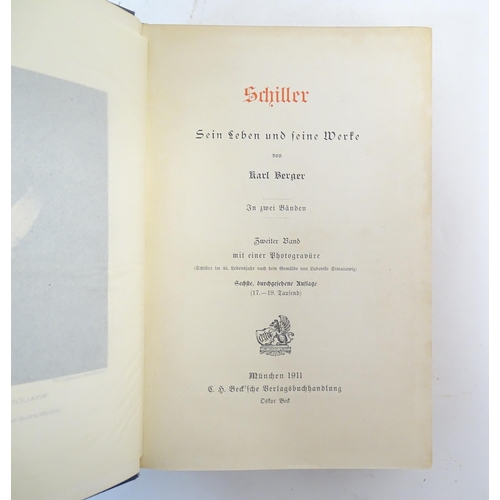 957 - Books: A quantity of titles in German to include Die Welt Als Wille und Vorstellung by Schopenhauer ... 