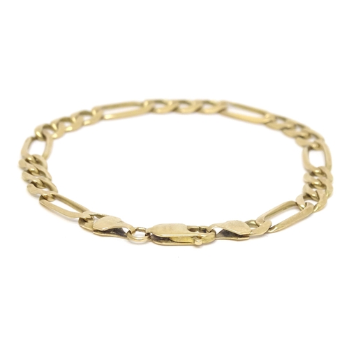 640A - A 9ct gold bracelet. Approx 8