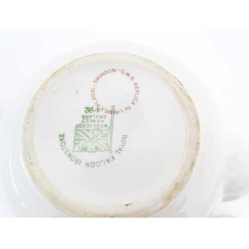 1072 - A quantity of Limmex tea wares decorated with logo for GWR Refreshment Department Swindon, comprisin... 