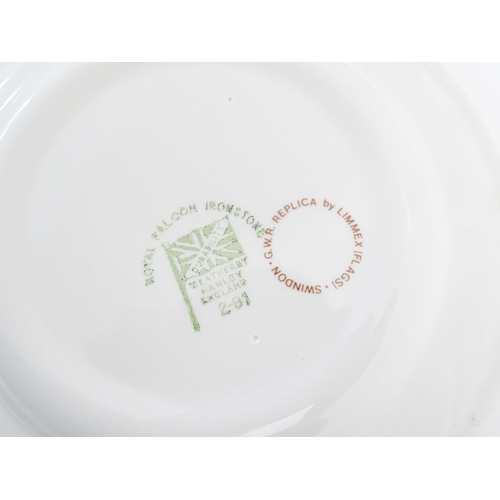 1072 - A quantity of Limmex tea wares decorated with logo for GWR Refreshment Department Swindon, comprisin... 