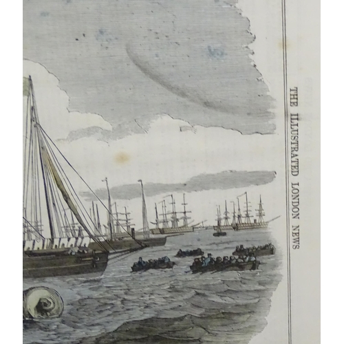 1938 - 19th century, Three engravings published in The Illustrated London News comprising The Grand Naval R... 