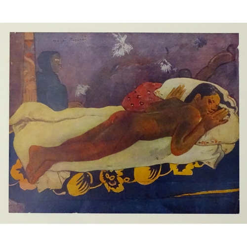 1942 - Seven colour prints comprising five after Paul Gauguin, and two after Edward Burne-Jones. Largest ap... 