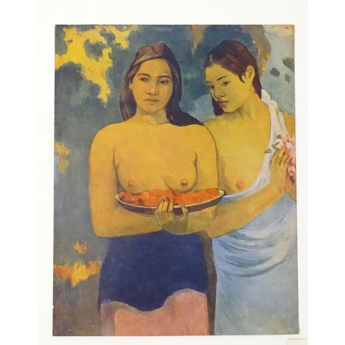 1942 - Seven colour prints comprising five after Paul Gauguin, and two after Edward Burne-Jones. Largest ap... 