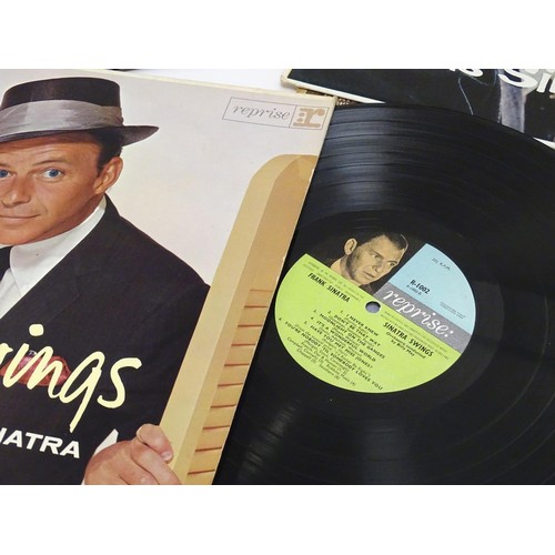 36 - A collection of 20thC 33 rpm Vinyl records / LPs, Dean Martin & Frank Sinatra, comprising: Dean Mart... 