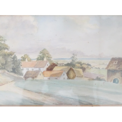 66 - Four 20th century watercolours depicting country landscapes by G. A. Coleman, to include Mappowder C... 