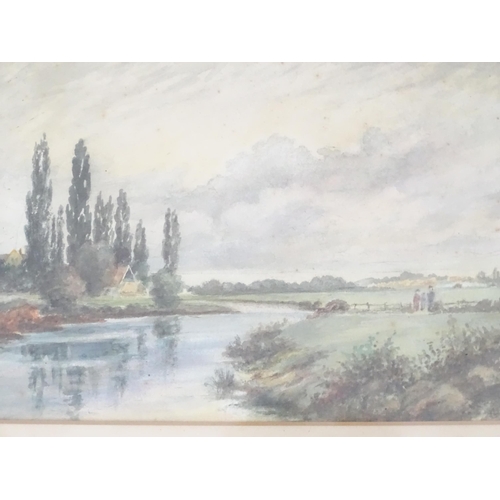 66 - Four 20th century watercolours depicting country landscapes by G. A. Coleman, to include Mappowder C... 