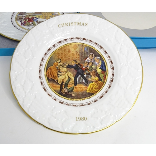 171 - Three Coalport Christmas plates, comprising 1978, 1979 and 1980. Boxed. (3)