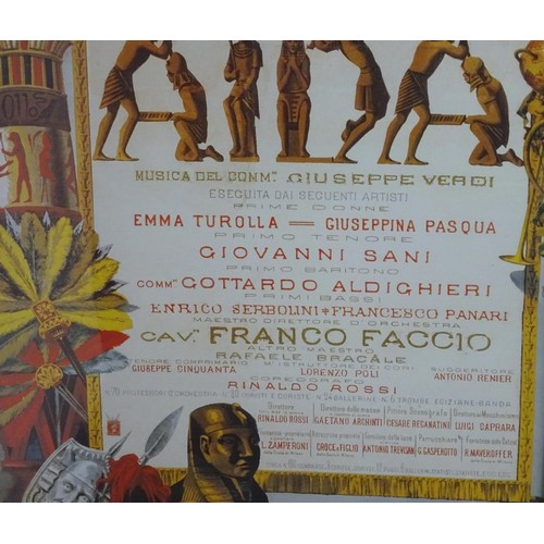 283 - 20th century, Colour print, A theatre poster for Teatro la Fenice, Venizia, advertising the performa... 