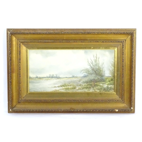 288 - Nora Robinson, 20th century, Watercolours, Two river landscapes. Both signed lower left. Pupil of He... 