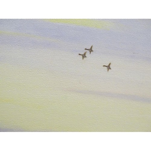 308 - Vivienne Bloxam, 20th century, Oil on canvas board, Windmill in the Norfolk Broads. Signed lower rig... 