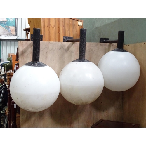 335 - 3 exterior wall lights. Approx 30 1/2