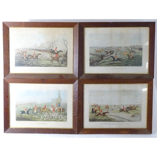 336 - Frederick Christian Lewis, after Henry Thomas Alken (1785-1851), 19th century, Eight colour engravin... 