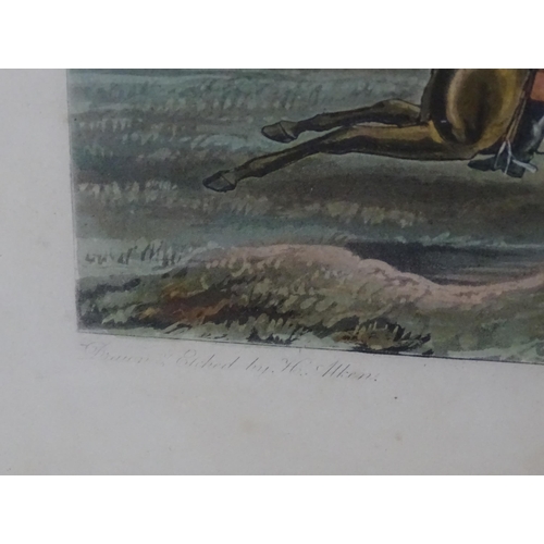 336 - Frederick Christian Lewis, after Henry Thomas Alken (1785-1851), 19th century, Eight colour engravin... 
