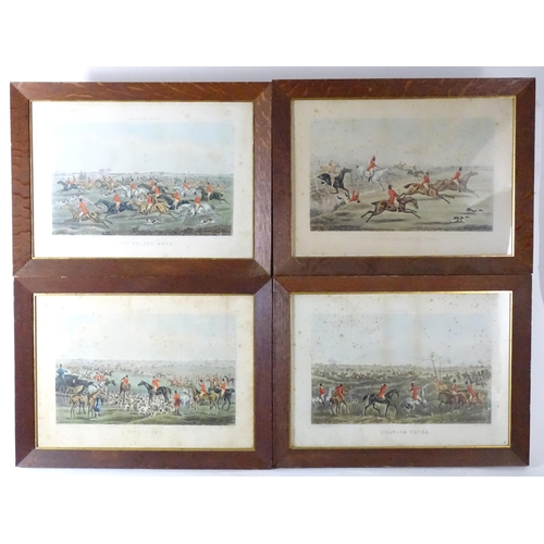 336 - Frederick Christian Lewis, after Henry Thomas Alken (1785-1851), 19th century, Eight colour engravin... 