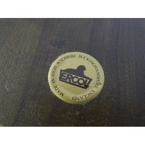 348 - Six late 20thC Ercol dining chairs (5+1) bearing a label to the underside of the seat. 26
