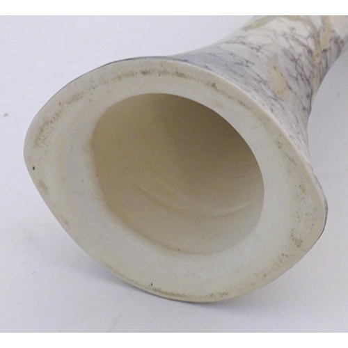 358 - A quantity of West German Ruscha retro studio pottery wares comprising a twin handled bulbous vase /... 