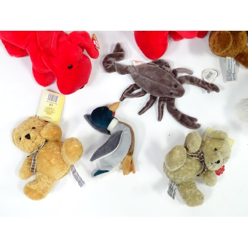 375 - Toys: A quantity of assorted soft toys to include teddy bears / dogs / animals from the Keel Toys Si... 