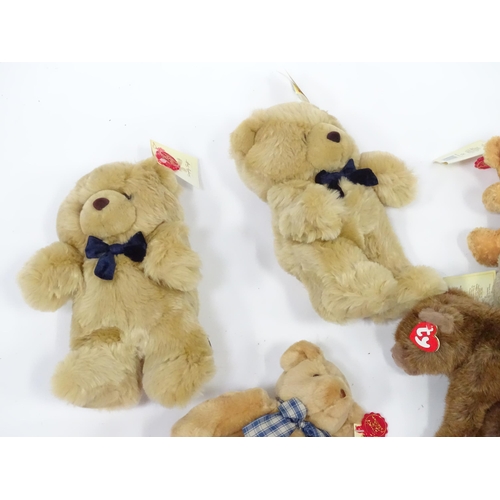 375 - Toys: A quantity of assorted soft toys to include teddy bears / dogs / animals from the Keel Toys Si... 