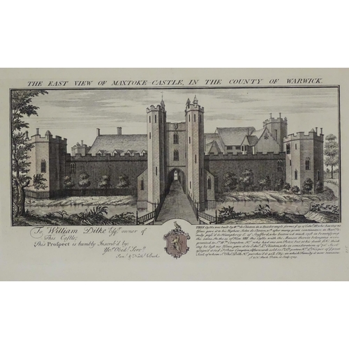 384 - After Samuel & Nathaniel Buck, Engraving, The East View of Maxtoke-Castle, in the County of Warwick.... 