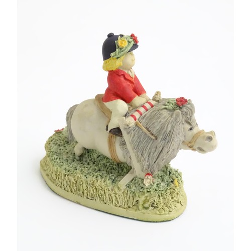 395 - Three Thelwell's Riding Academy ceramic models comprising Point of Departure, The Greatest, and Brus... 