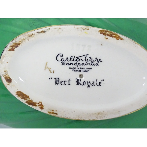 168 - A quantity of assorted ceramics to include a Carlton Ware vert royale leaf dish, a Carlton Ware teap... 