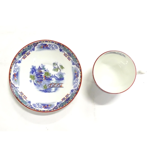 253 - A quantity of Taylor & Kent tea wares with chinoiserie decoration, to include cups, saucers, milk ju... 