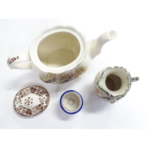 329 - A quantity of assorted ceramics to include teapot, plates, tea wares, pin dishes, jugs, cruet, etc. ... 