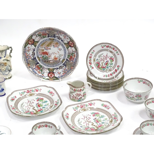 329 - A quantity of assorted ceramics to include teapot, plates, tea wares, pin dishes, jugs, cruet, etc. ... 